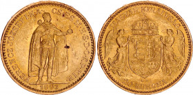Hungary 20 Korona 1893 KB
KM# 486; Franz Joseph I; Gold (.900), 6.78g. UNC