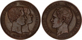 Belgium 10 Centimes 1853 Token
X# M1.1; N# 272; Copper; Léopold I; MInt: Brussels; UNC Toned