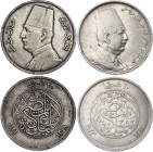 Egypt Lot of 20 Piastres 1923 - 1929
N# 15233; N# 17842; Silver; Ahmed Fuad I; VF-XF