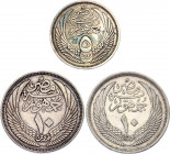 Egypt Lot of 5 & 10 Qirsh 1955 - 1957
N# 10632; N# 22666; N# 14824; Silver; VF-XF