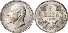 Bulgaria 1 Lev 1913 NGC MS 61
KM# 31; N# 12345; Silver; Ferdinand I