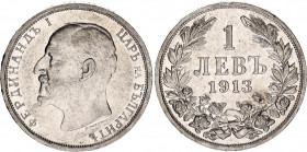 Bulgaria 1 Lev 1913
KM# 31; Silver; Ferdinand I; UNC