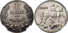 Bulgaria 10 Leva 1930 NGC AU
KM# 40; N# 8787; Copper-nickel; Boris III; NGC AU Details, cleaned