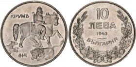 Bulgaria 10 Leva 1943
KM# 40b; Boris III; UNC