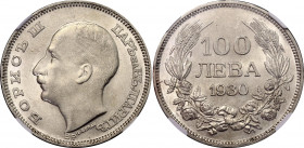 Bulgaria 100 Leva 1930 BP NGC MS 60
KM# 43; N# 12383; Silver; Boris III