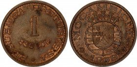 Mozambique 1 Escudo 1968
KM# 82, Schön# 21; N# 5951; Bronze; UNC