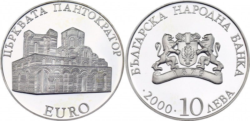 Bulgaria 10 Leva 2000
KM# 252; Silver., Proof; Bulgaria’s Association with the ...