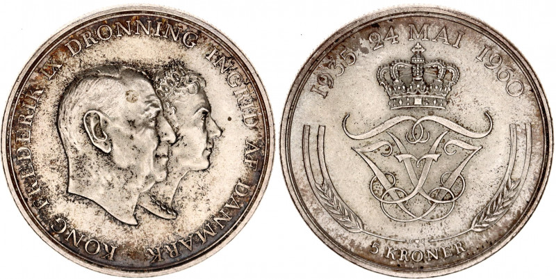 Denmark 5 Kroner 1960
KM# 852; N# 14547; Silver; Frederick IX; AUNC