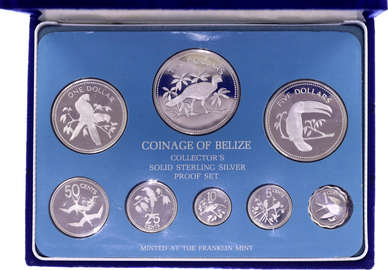 Belize Annual Proof Coin Set 1975
KM# PS3; With Silver; With original package &...