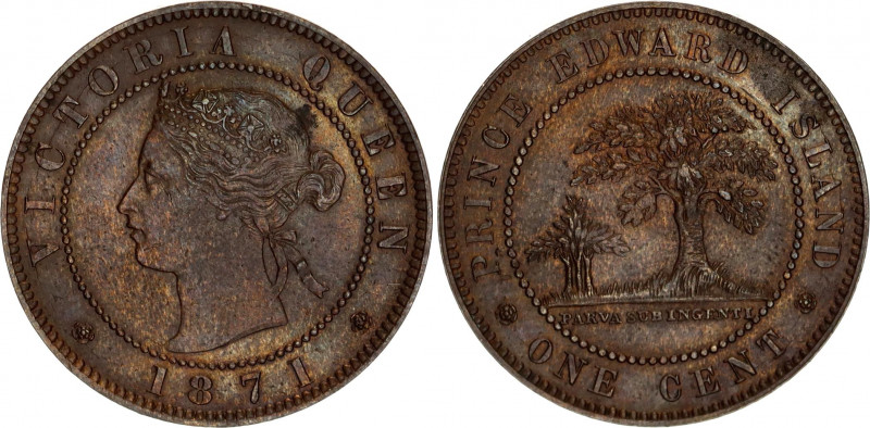 Canada Prince Edward Island 1 Cent 1871
KM# 4; N# 989; Bronze; Victoria; AUNC