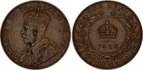Canada Newfoundland 1 Cent 1920 C
KM# 16; George V; XF