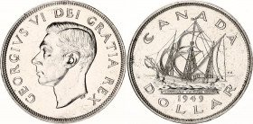 Canada 1 Dollar 1949
KM# 47; Silver; Georg VI; AUNC/UNC with hairlines
