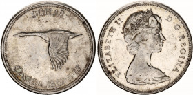 Canada 1 Dollar 1967
KM# 70; Silver; Elizabeth II; 100th Anniversary of Canada; UNC with minor hairlines