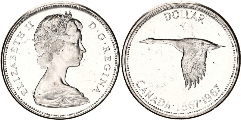 Canada 1 Dollar 1967
KM# 70; Silver., Proof; Confederation Centennial