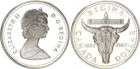 Canada 1 Dollar 1982
KM# 133; Silver., Proof; 100th Anniversary of the city of founding of the city of Regina, Saskatchewan