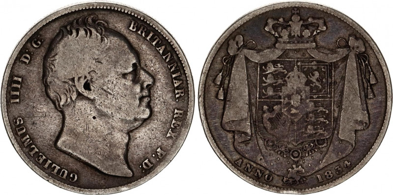 Great Britain 1/2 Crown 1834
KM# 714.2; N# 12808; Silver 13.54 g.; William IV; ...