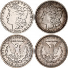 United States 2 x 1 Dollar 1890 O & 1891
KM# 110; Silver; "Morgan Dollar"; VF/XF