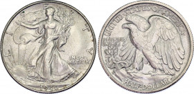 United States 1/2 Dollar 1946 S
KM# 142; Schön# 136; Silver; "Walking Liberty Half Dollar"; Mint: San Francisco; AUNC