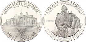 United States 50 Cents - Half Dollar 1982 S George Washington
KM# 208; N# 4403; Silver; 250th Anniversary of George Washington's Birth; Proof