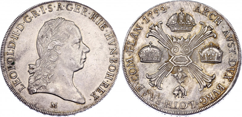 Italian States Duchy of Milan 1 Crocione 1792 M Milan
KM# 236; Silver; Leopold ...