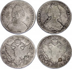 Russia 2 x 1 Rouble 1779 - 1782
N# 26960; Silver; F-VF
