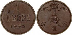 Russia - Finland 1 Penni 1883
Bit# 251; Copper; AUNC