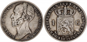 Netherlands 1 Gulden 1847
KM# 66; Silver; Willem II; VF-XF Toned