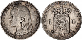 Netherlands 1 Gulden 1892
KM# 117; Silver; Wilhelmina I; VF Toned