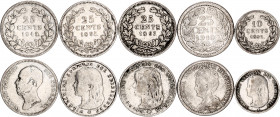 Netherlands Lot of 5 Coins 1849 - 1910
N# 7056; N# 16122; N# 7324; N# 6547; Silver; VF-XF