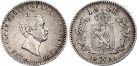 Norway 12 Skilling 1855
KM# 314.2; N# 31997; Silver; Oscar I; VF-XF