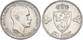 Norway 50 Ore 1919
KM# 374; N# 1451; Silver; Haakon VII; AUNC