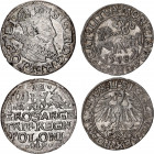 Polish - Lithuanian Commonwealth & Poland 1/2 & 3 Grosze 1548 - 1622
Kop# 3240, Iger K.22.1.a; Silver; Zygmunt II August & Zygmunt III Waza