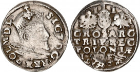 Poland 3 Groschen / Trojak 1596 R Sigismund III Vasa
Iger L.96.2.a R; Silver; Sigismund III Vasa (1587-1632); Mint: Lublin; VF-XF