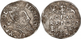 Poland 3 Groschen / Trojak 1597 Sigismund III Vasa
Iger B.97.3.a; Silver; Sigismund III Vasa (1587-1632); Mint: Bromberg (Bydgoszcz); XF