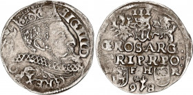 Poland 3 Groschen / Trojak 1598 R1 Sigismund III Vasa
Iger P.98.1.a R1; Silver; Sigismund III Vasa (1587-1632); Mint: Posen (Poznan); XF