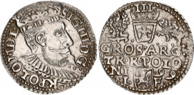 Poland 3 Groschen / Trojak 1599 Sigismund III Vasa
Iger O.99.1.e/a; Silver; Sigismund III Vasa (1587-1632); Mint: Olkusch (Olkusz); AUNC