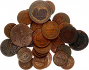 Russia Lot of 34 Coins 1450 - 1913
Copper & Silver