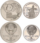Russia - USSR 1 & 5 Roubles 1987 - 1990
Y# 236 & 208; Copper-Nickel; AUNC-Proof