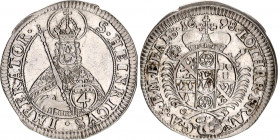 German States Bishopric of Bamberg 4 Kreuzer 1698 GFN
KM# 85; Silver; XF
