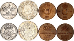 Sweden Lot of 4 Coins 1921 - 1959
With Silver; Various Dates & Denominations; XF /UNC