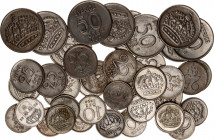 Sweden Lot of 42 Coins 1941 - 1961
15 x 10 Ore 1941-1961, 17 x 25 Ore 1943-1961, 10 x 50 Ore 1953-1956; Silver