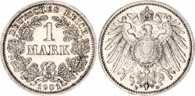Germany - Empire 1 Mark 1901 D
KM# 14; Silver; AUNC/UNC