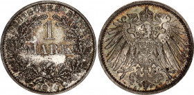 Germany - Empire 1 Mark 1914 A
KM# 14; AKS# 2; J. 17; Silver; Wilhelm II; Mint: Berlin; UNC Toned
