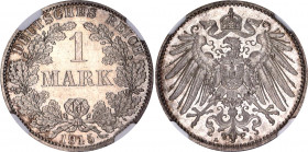 Germany - Empire 1 Mark 1915 A NGC MS 64
KM# 14; AKS# 2; J. 17; Silver; Wilhelm II; Mint: Berlin; UNC