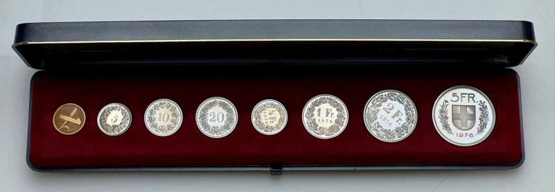 Switzerland Annual Proof Coin Set 1976
KM# PS3; Proof; Mintage 5130 pcs; With O...