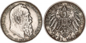 Germany - Empire Bavaria 2 Mark 1911 D
KM# 997; Silver; 90th Birthday of Luitpold; UNC