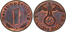Germany - Third Reich 1 Reichspfennig 1938 E
KM# 89, AKS# 58, J# 361, Schön DM# 85; N# 1912; Bronze; UNC
