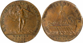 1755 Franco-American Jeton. Argonauts. Lecompte-160. Bronze. AU-53 (PCGS).
28 mm. 9.47 grams.
Estimate: $100