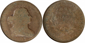1807 Draped Bust Half Cent. Good-4 (ANACS). OH.
PCGS# 1104.
Estimate: $75