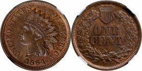 1864 Indian Cent. Bronze. MS-64 BN (NGC).
PCGS# 2076. NGC ID: 227L.
Estimate: $150